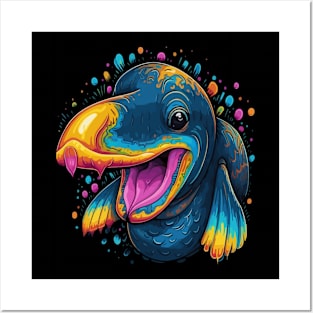 Platypus Smiling Posters and Art